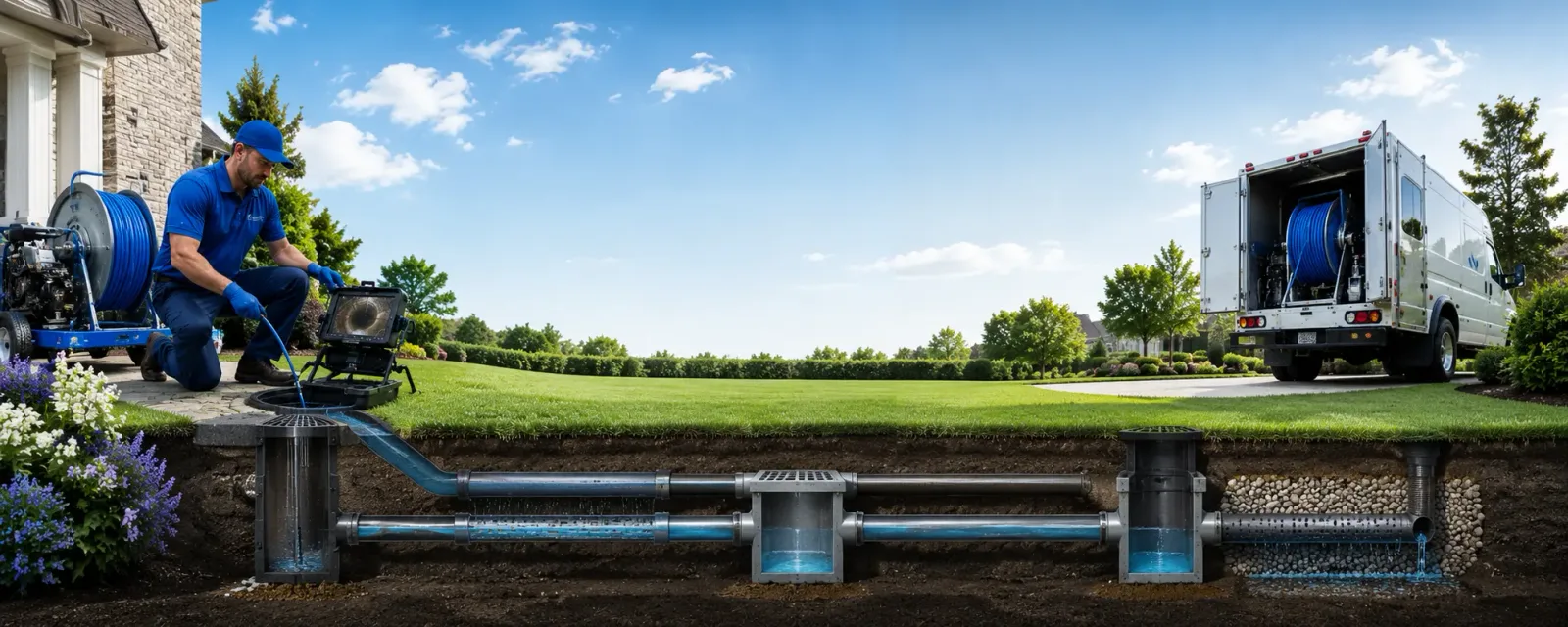 Outdoor drain cleaning information for Chalmers, IN